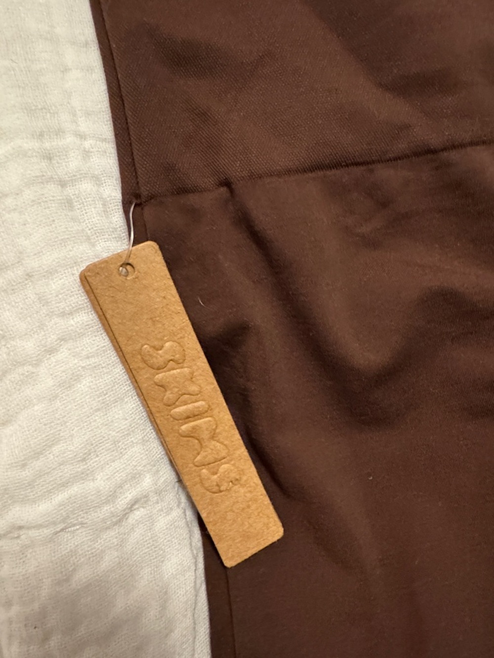 SKIMS High Waisted Shorts (Shapewear) in Cocoa - Picture 8 of 8